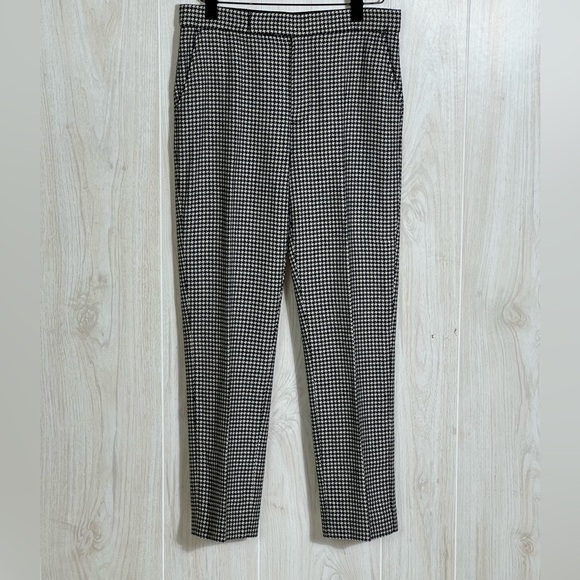Polo Ralph Lauren Houndstooth Black and White Dress Pants Wool Blend Trousers - Picture 3 of 11